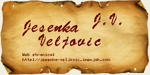 Jesenka Veljović vizit kartica